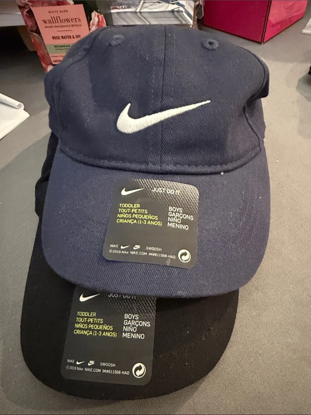 Nike Navy and Black Toddler Swoosh Cap Set - Picture 1 of 1